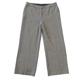 Chico's Wool Blend Tweed Herringbone Wide Leg Dress Pants Trousers Women's 16